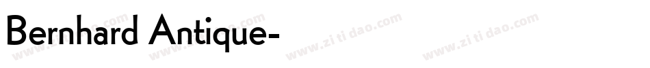 Bernhard Antique字体转换